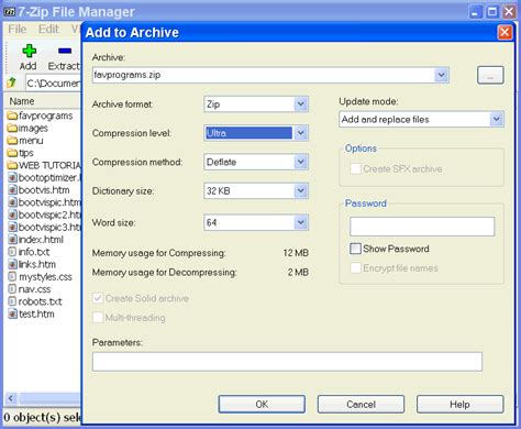 TOP FREEWARE 7ZIP SCREEN SHOT