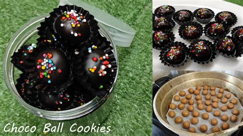 RESEP CHOCO BALL COOKIES KUE KERING BOLA BOLA COKLAT Tanpa Oven