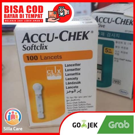 Jual Jarum Blood Lancet Accu Check Softclix Isi Pcs Shopee Indonesia