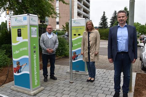 E Mobilität Neue Ladesäulen Stadtwerke Treuchtlingen