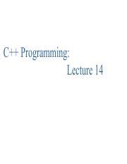 C Programming Part 3 Lecture 14 Pdf C Programming Lecture 14