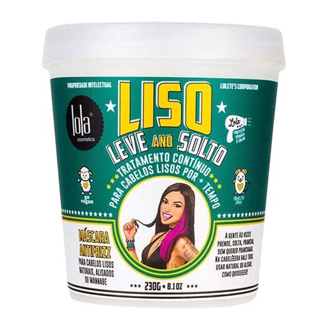 Máscara Lola Antifrizz Liso Leve e Solto 230gr Submarino