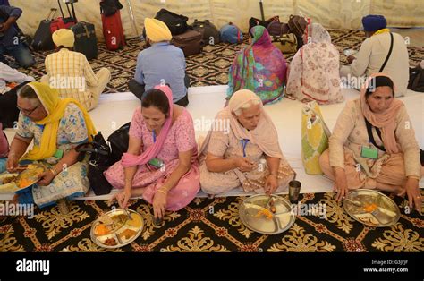 Hundreds Of Indian Sikh Pilgrims Arrived At The Wagah Railway Station