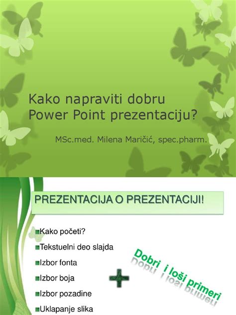 Pdf Kako Napraviti Powerpoint Present Dokumen Tips