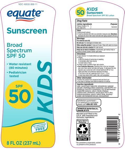 Order Titanium Dioxide, Zinc Oxide - Broad Spectrum (Equate Sunscreen ...