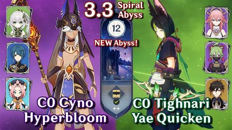 Spiral Abyss 3 3 C0 Cyno Hyperbloom C0 Tighnari Yae Spread Floor