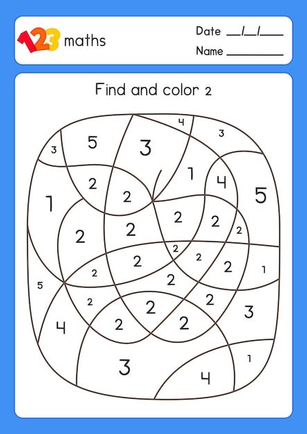 Esquema para colorear en blanco y negro siguiente número en la hoja de