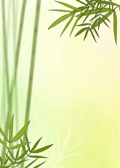 Bamboo Leaf Elements Green Background Wodn2080 Bamboo Background Bamboo Leaves Green