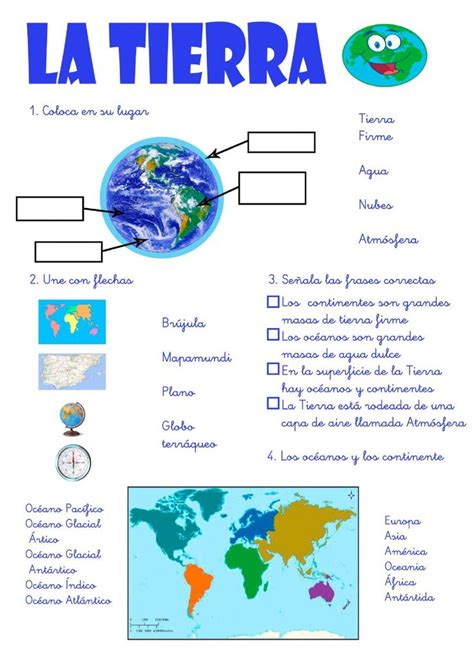 Actividad Online De La Tierra Para Segundo De Primaria Puedes Hacer