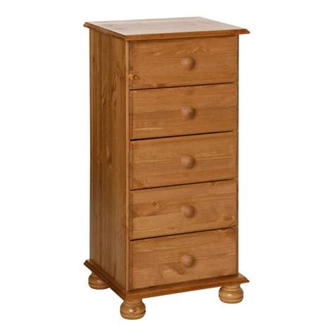 Copenhagen Narrow 5 Drawer Chest