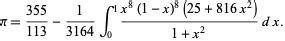 Pi Formulas -- from Wolfram MathWorld