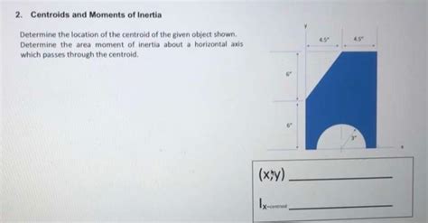 Solved 2 Centroids And Moments Of Inertia Determine The Chegg