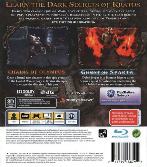 God Of War Origins Collection Box Shot For PlayStation 3 GameFAQs