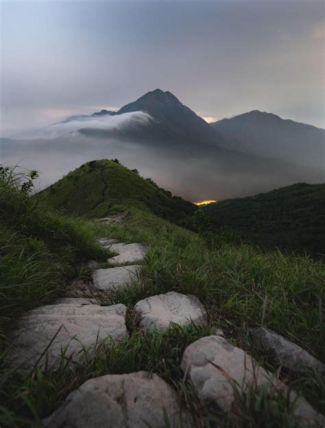 The 2nd Highest Mountain In Hong Kong Lantau Peak As Seen From The