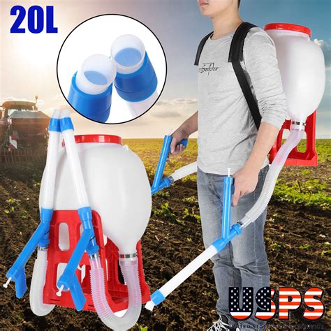 20l Large Capacity Portable Backpack Fertilizer Spreader Garden Seeding Tool Manual Seed