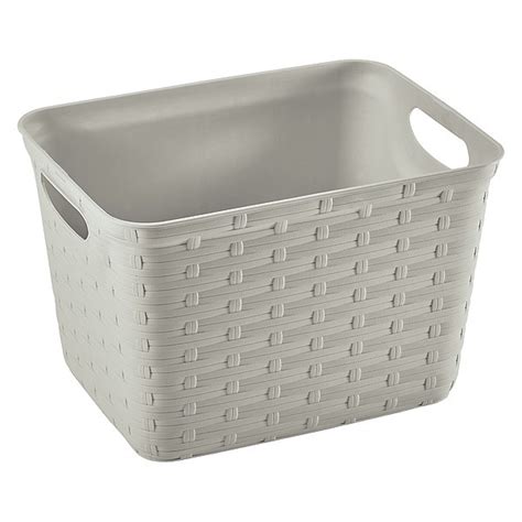 Panier De Rangement Multiusage Aspect Rotin 8 5 Litres Ficelle