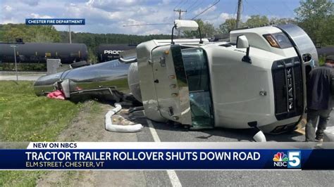 Tractor Trailer Crash Shuts Down Road For 11 Hours