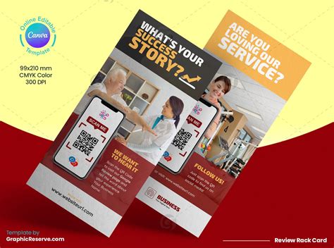Medical Review Rack Card Canva Template