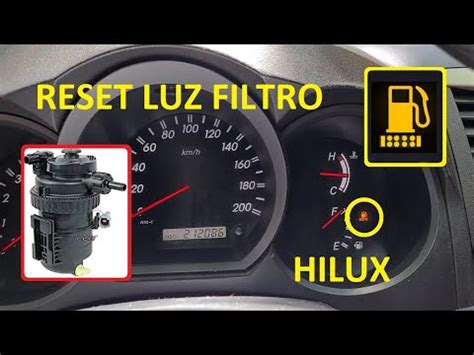 Guía para apagar el testigo de combustible en Toyota Hilux