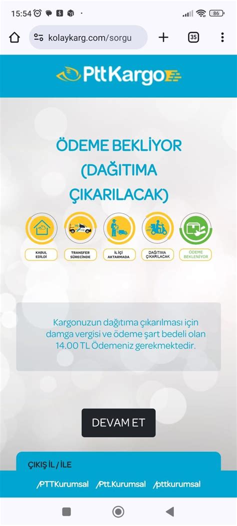 PTT Kargo Kargo Takibi Sırasında Yaşanan Tatsız Sürpriz Şikayetvar