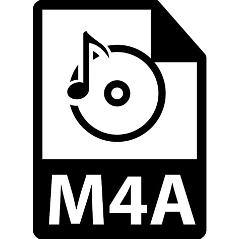 M4a File Format Symbol Vector Svg Icon Svg Repo