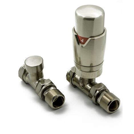 Reina Modal TRV Angled Radiator Valve And LockShield Oiled Bronze