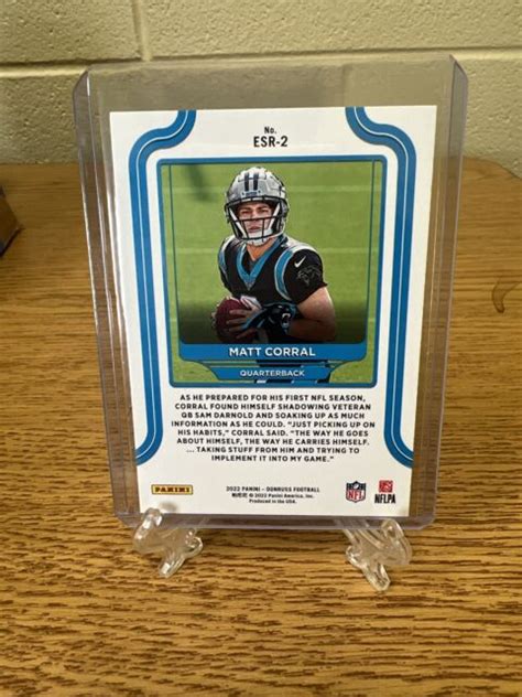 2022 Panini Donruss The Elite Series Rookies Esr 2 Matt Corral Rc