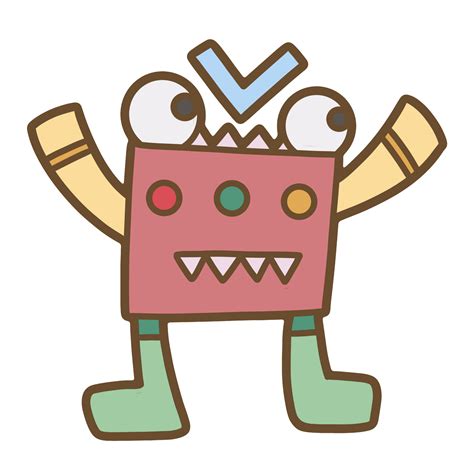 Cute Robot Hand Drawn 11191378 Png