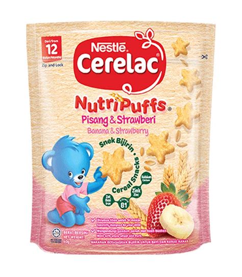 Nestlé Cerelac NutriPuffs Banana Strawberry 50g DeGrocery