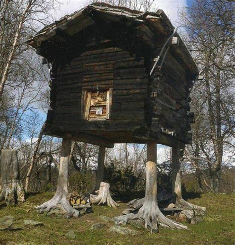 Xviii Wieczny Domek W Hattfjelldal W Norwegii Jest Jednym Z