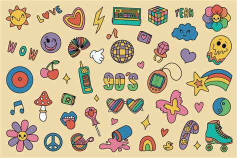 90s Symbols Vector Art, Icons, and Graphics for Free Download