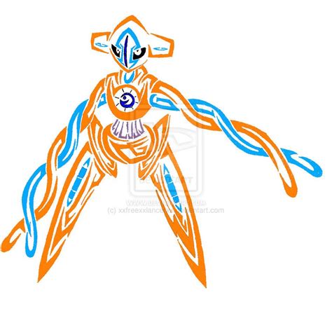 Deoxys Tribal Colored By Xxfreexxlancerxx On Deviantart Tribal