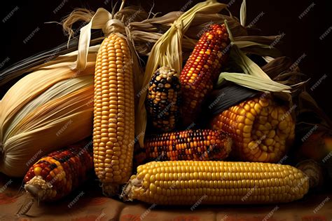 Premium Photo Cornucopia Of Corn Varieties Corn Photography