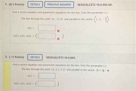 Solved 1 0 1 Points DETAILS PREVIOUS ANSWERS SESSCALCET2 Chegg