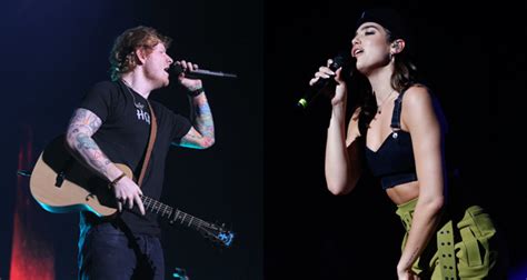 Brit Awards La Star Ed Sheeran Face Au Phénomène Dua Lipa