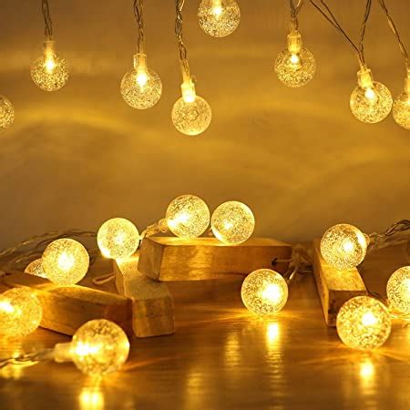 Anjaylia Ft Led Battery Operated Globe String Lights Modes