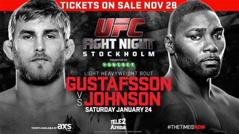 Video Ufc Fight Night Stockholm Gustafsson Vs Johnson Promo