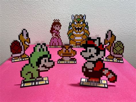 Super Mario Bros 3 Video Game Sprites Nintendo Inspired Art - Etsy