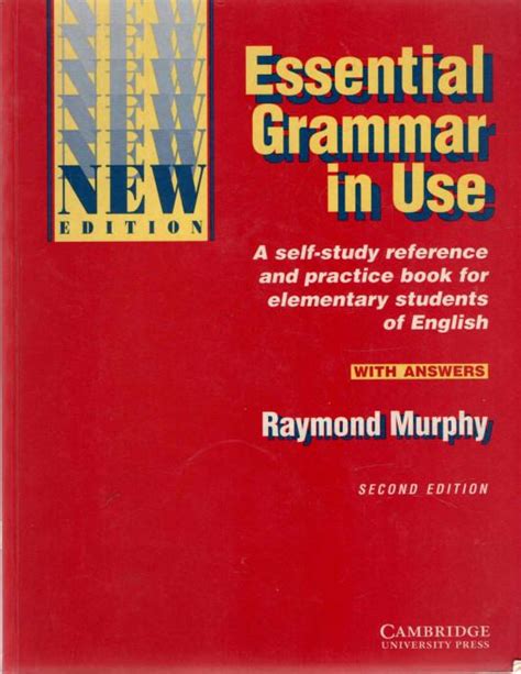 Essential Grammar In Use With Answers Raymond Murphy