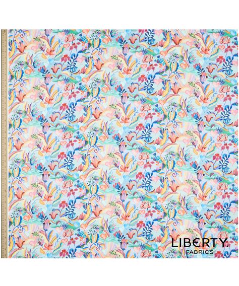 Liberty Peacock Manor Silk Satin Classic Textiles