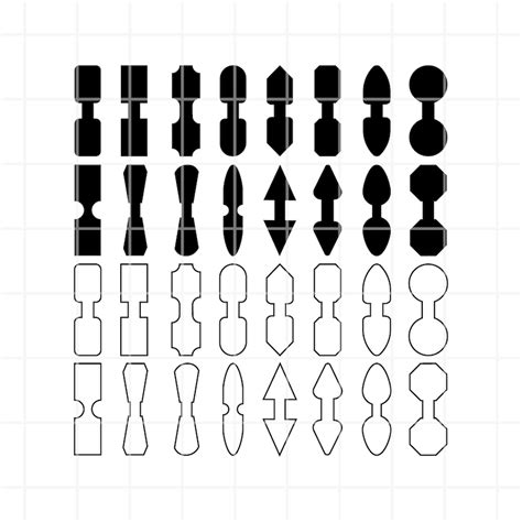 Strap Connector Tab SVG Bag Strap Anchors SVG Webbing Bag Connectors