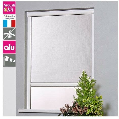 Moustiquaire Enroulable Verticale Alu H Cm X L Cm Blanc