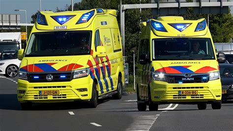 Kapotte Luchthoorn E Horn Ambulances Politie Met Spoed In