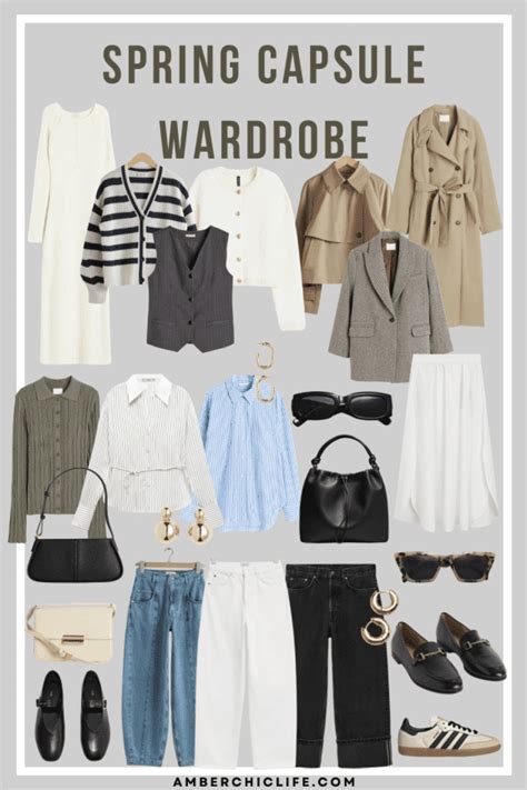 20 Piece Timeless Spring Capsule Wardrobe For 2024