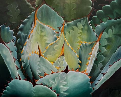 Maguey Oil On Canvas Mexican Art For Sale Pinturas Monserrat