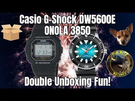 Casio G Shock Dw E Onola Watch Double Unboxing Fun Youtube