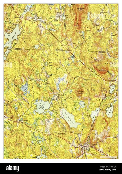 Ashburnham Massachusetts Map United States Of America