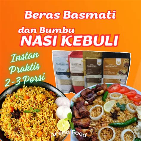 Jual Nasi Kebuli Instan Dan Beras Basmati Gr Paket Komplit Praktis