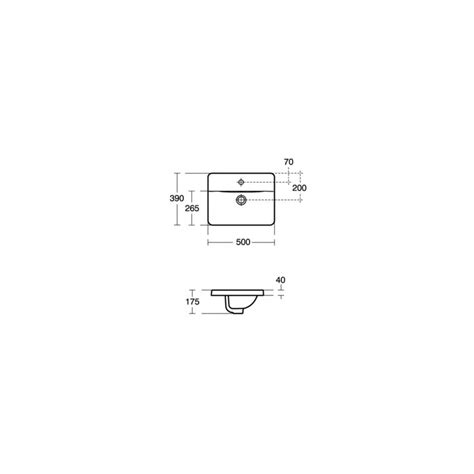 Ideal Standard Concept Cube Cm Countertop Basin Hole E