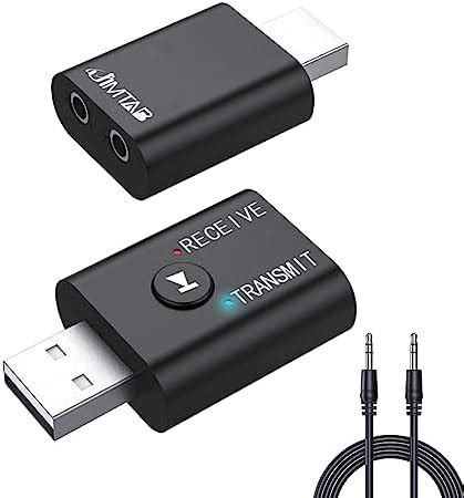 JIMTAB USB Bluetooth Adapter Bluetooth 5 0 Transmitter Receiver 2 In 1